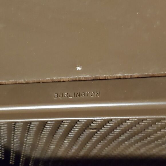 VTG 1975 Wicker Clothes Hamper Burlington Basket Company Chocolate 22.5x19.5x10 - Picture 7 of 16